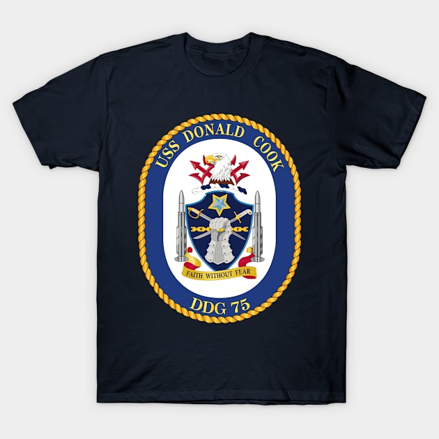 USS Donald Cook DDG-75) wo Txt T-Shirt by twix123844